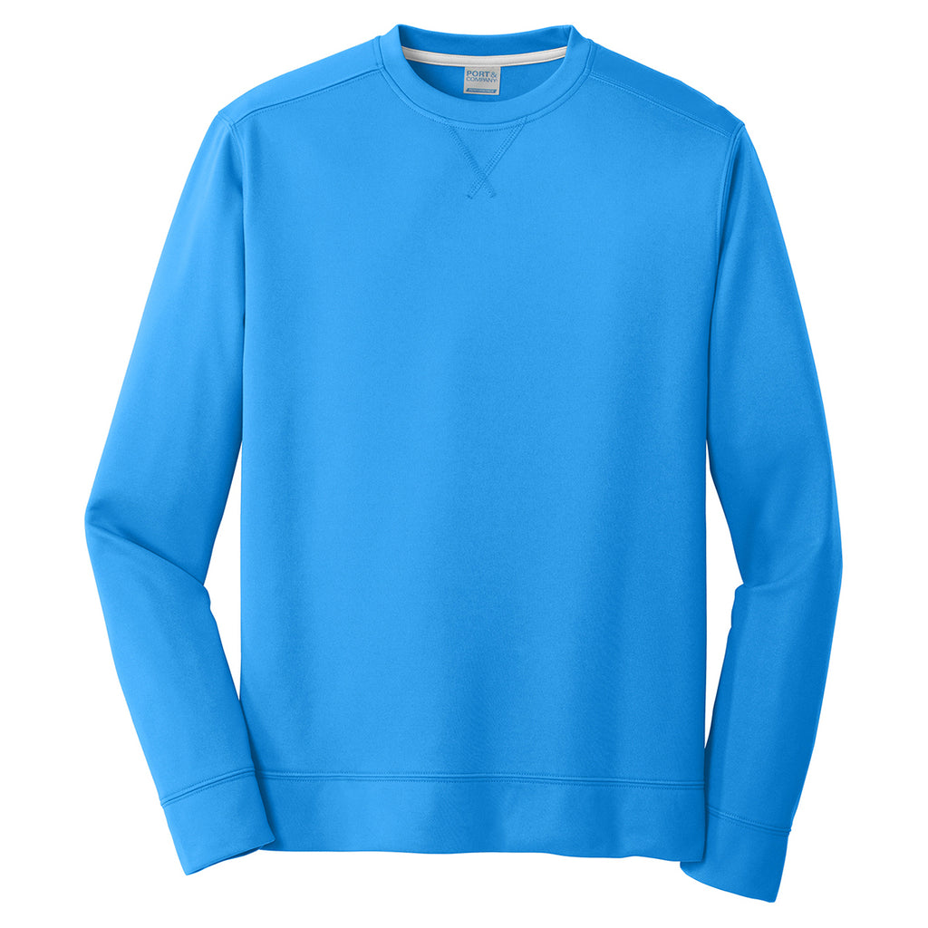 Port & Company Men's Royal Performance Fleece Crewneck Sweatshirt