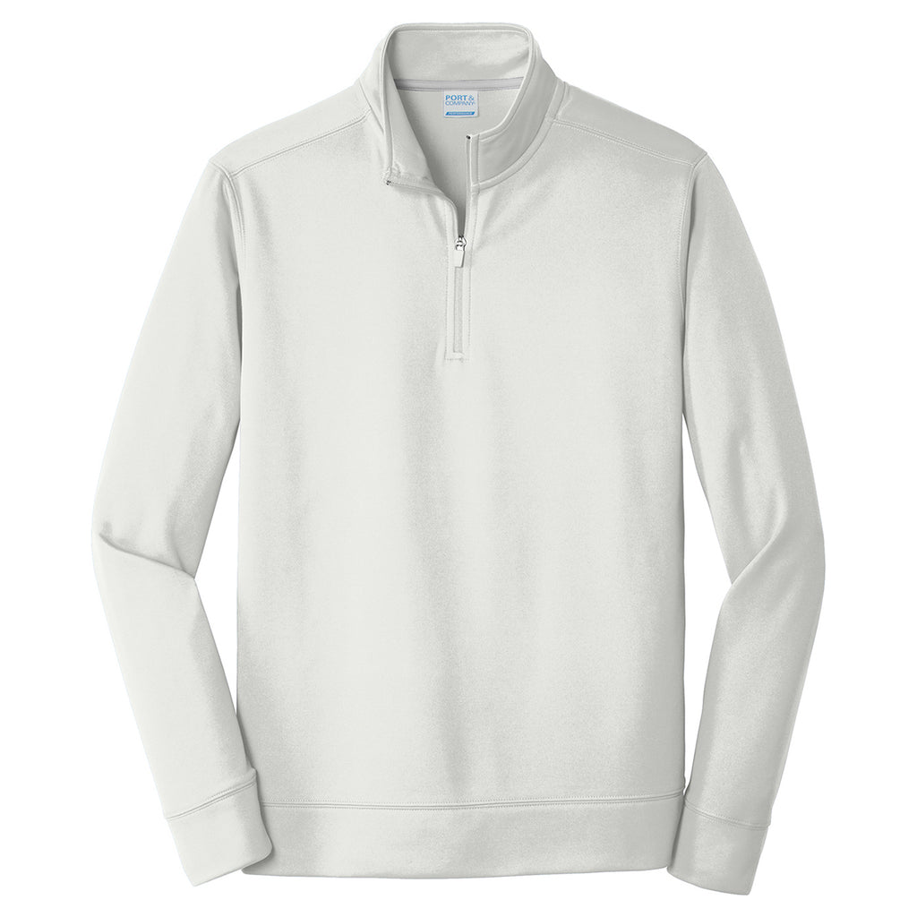 Download Port Company Men S Silver Performance Fleece 1 4 Zip Pullover Sweats