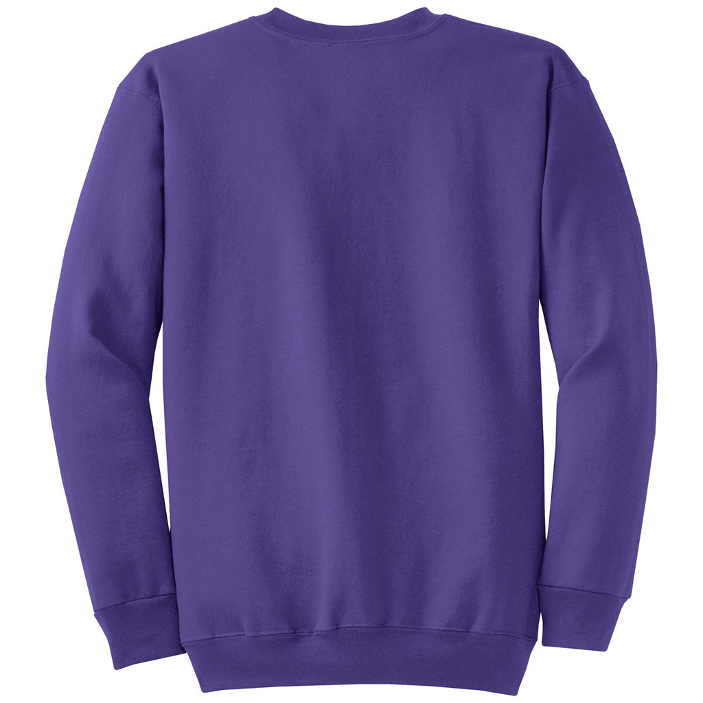 purple crewneck