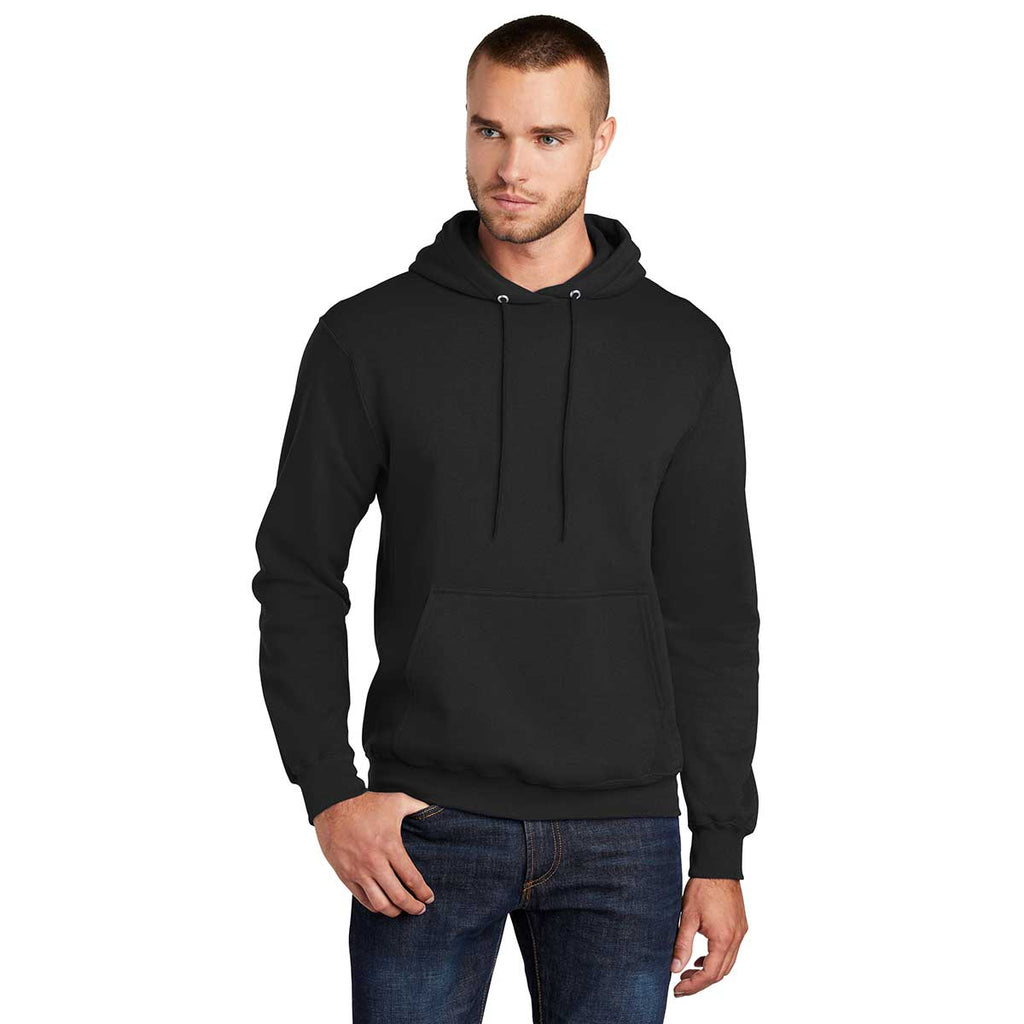 Download Port & Company Men's Jet Black Tall Core Fleece Pullover ...