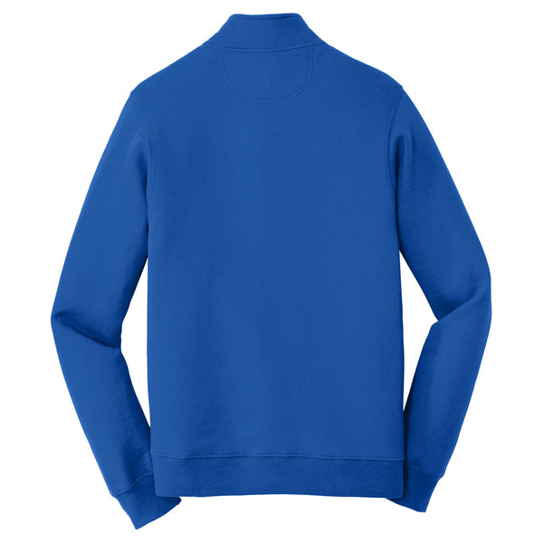 Port & Company Men's True Royal Fan Favorite Fleece 1/4-Zip Pullover S