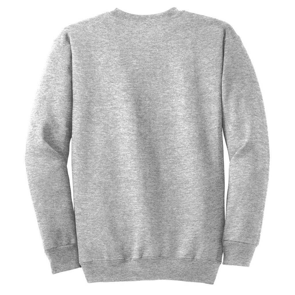 Port Company Grey Ultimate Crewneck Sweatshirt