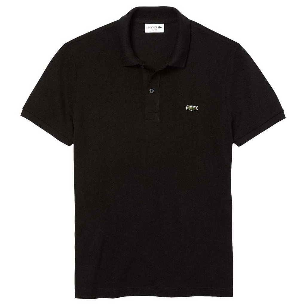 Black Petit Pique Slim Fit Polo Shirt