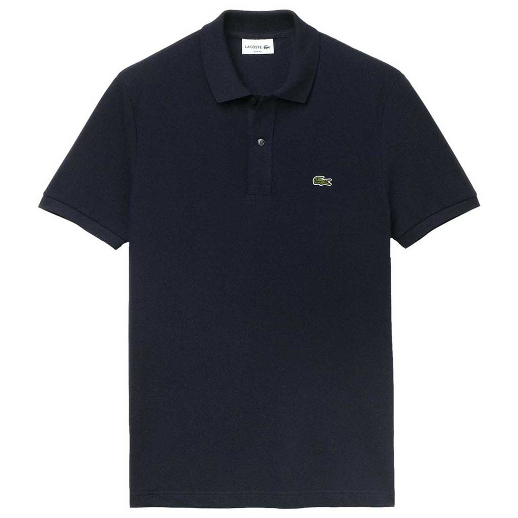 Navy Blue Petit Pique Slim Fit Polo Shirt