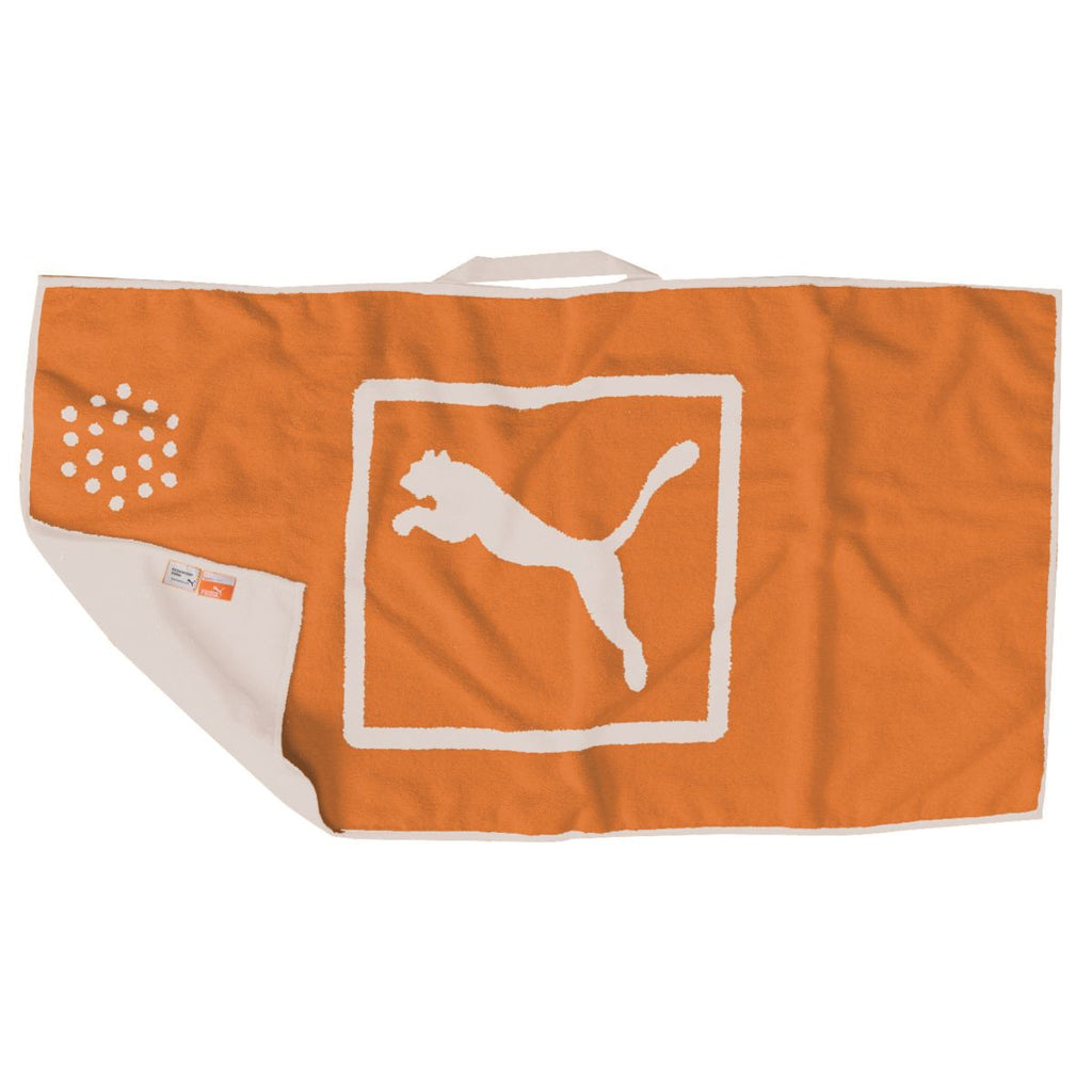 orange puma golf towel