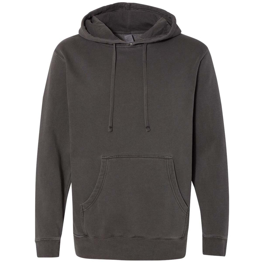 Independent Trading Co. Unisex Pigment Black Heavyweight Dyed Hooded S