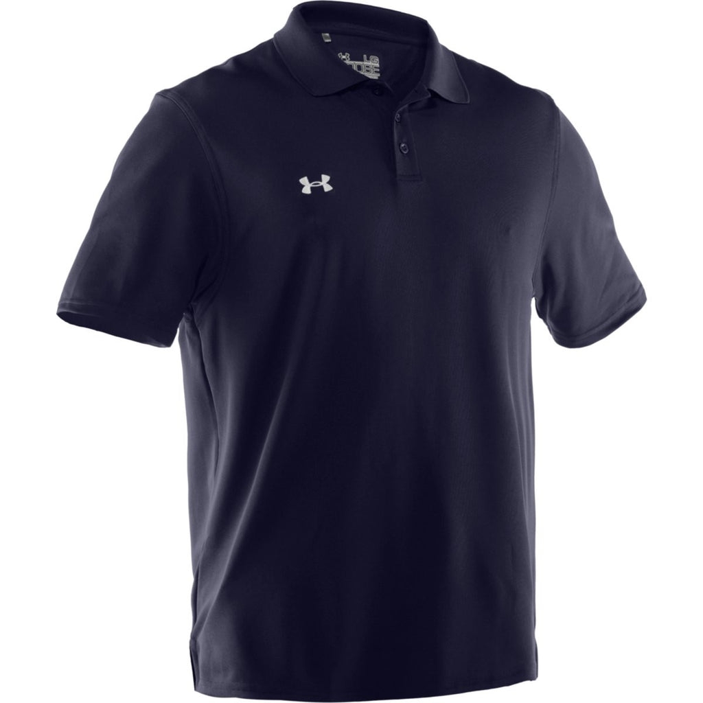 under armour corporate men's midnight navy performance polo