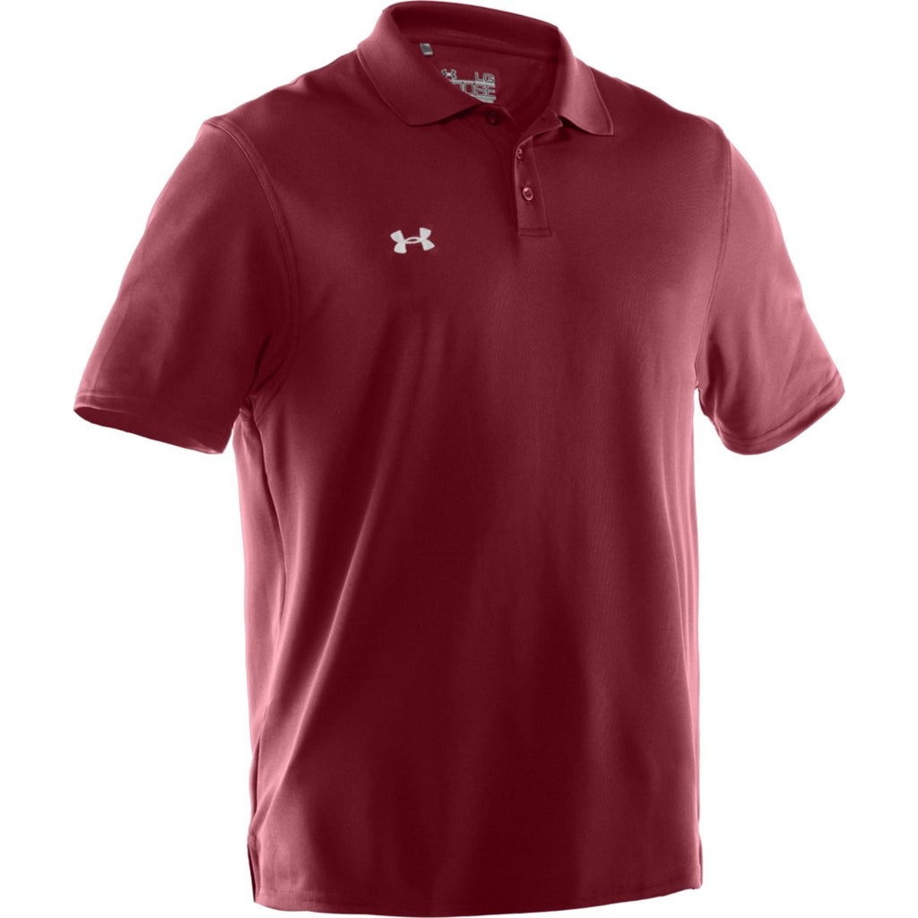 under armour maroon polo