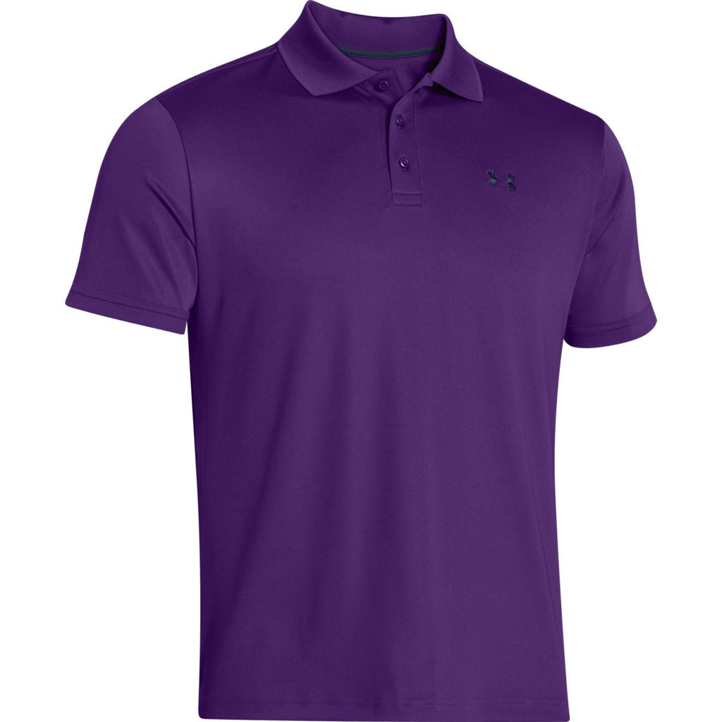 purple under armour polo shirt