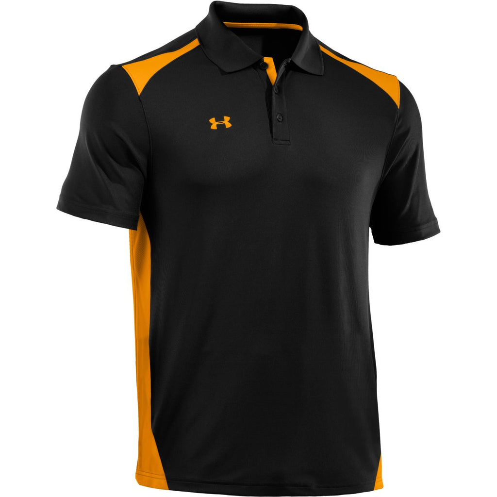 gold under armour polo