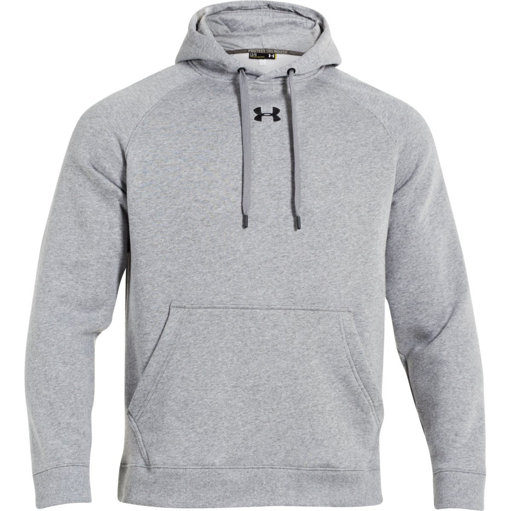 mens grey under armour hoodie