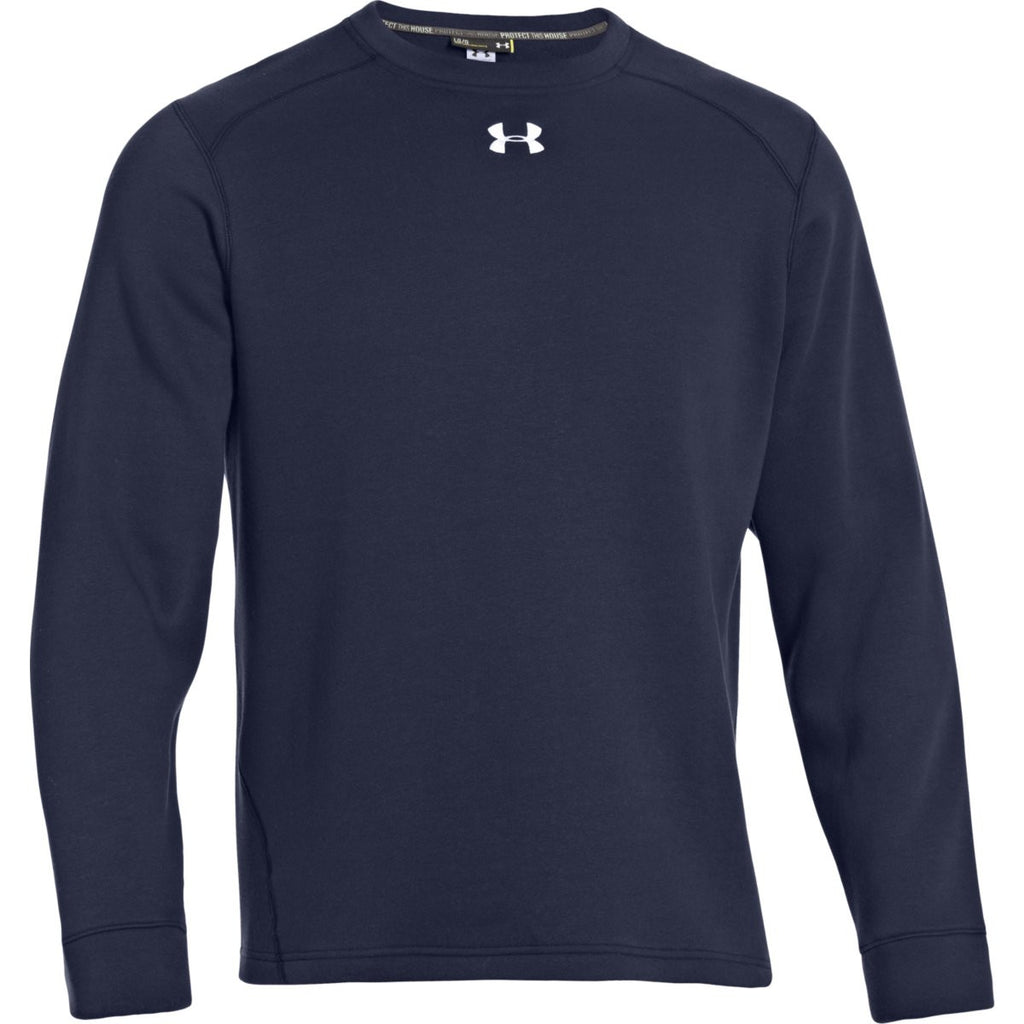 Under Armour Men's Navy Rival Fleece Crew