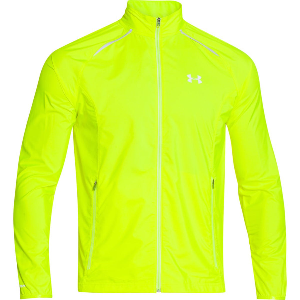 High Vis Yellow UA Storm Launch Run Jacket