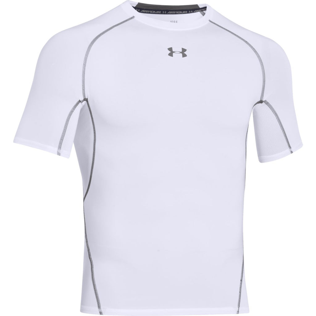 White HeatGear Armour S/S Compression Shirt