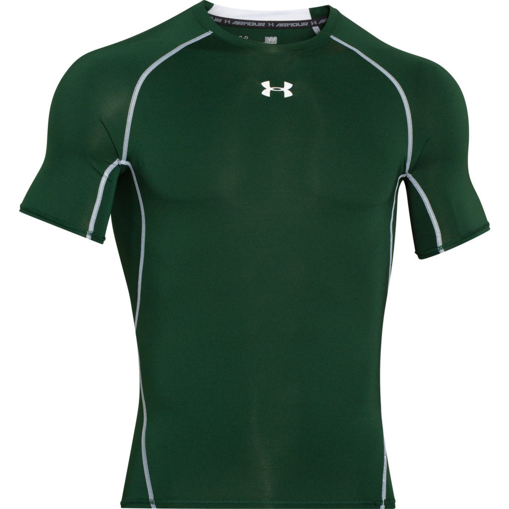 Green HeatGear Armour S/S Compression Shirt