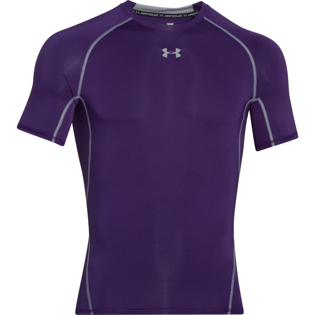 under armour purple compression shirt