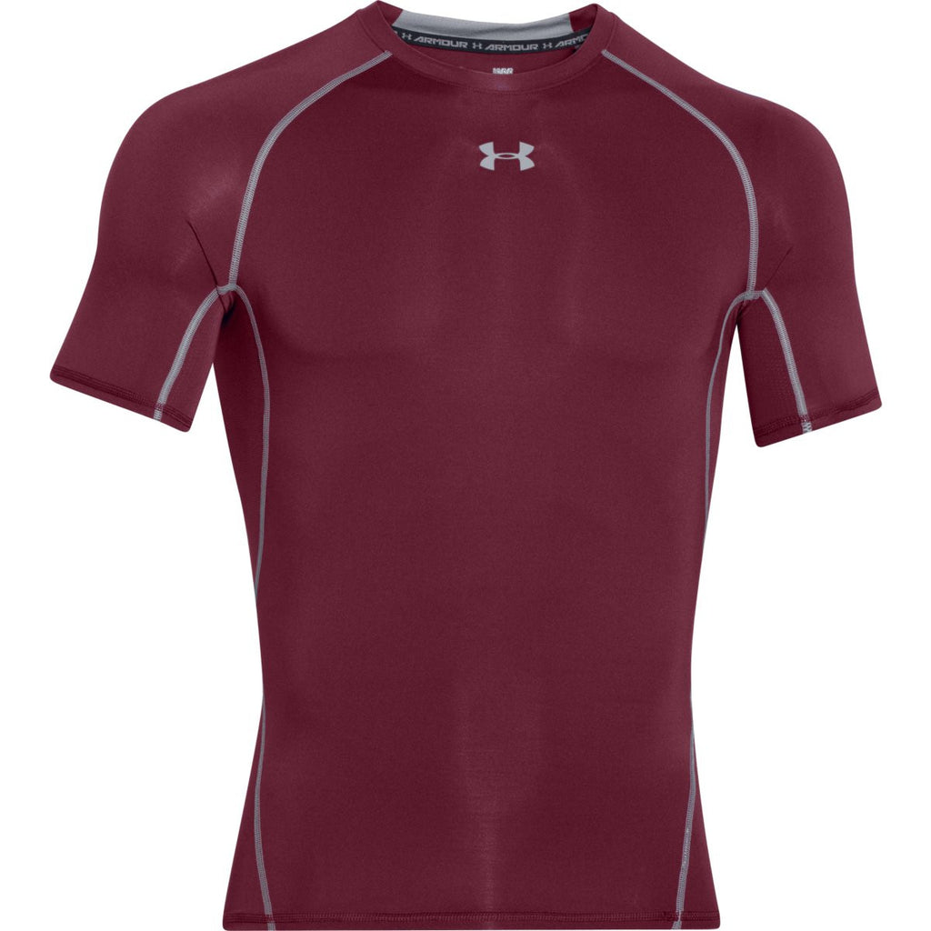 maroon under armour compression shirt