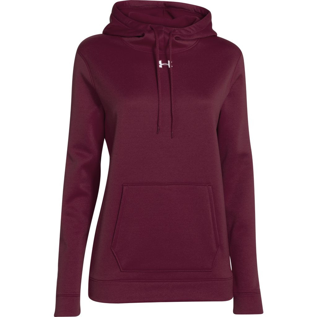 women's maroon under armour hoodie