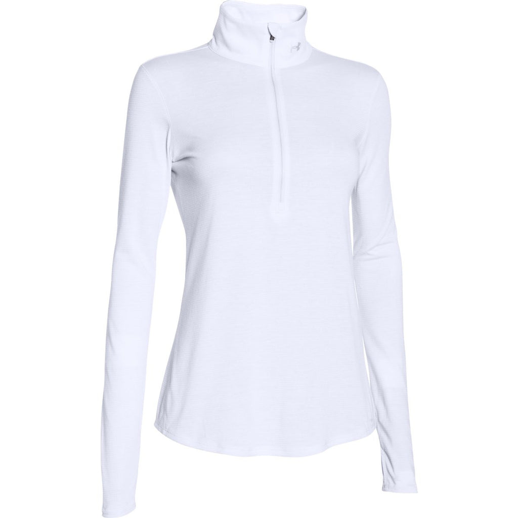 white under armour half zip