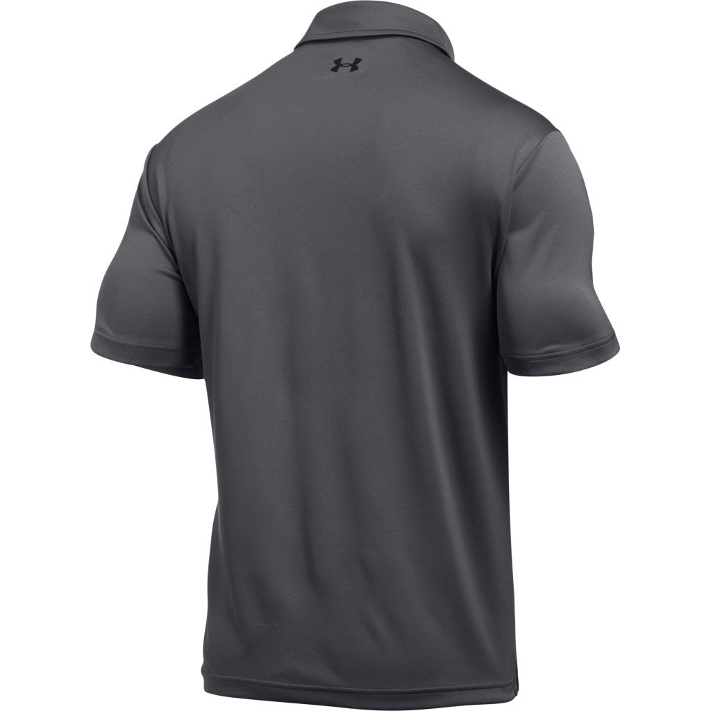 under armour corporate men's black tech polo