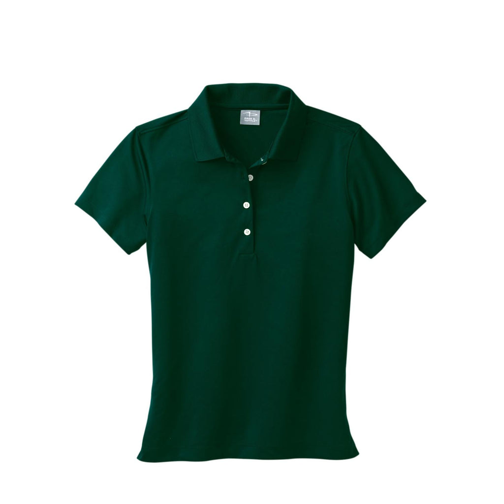 hunter green polo shirt womens