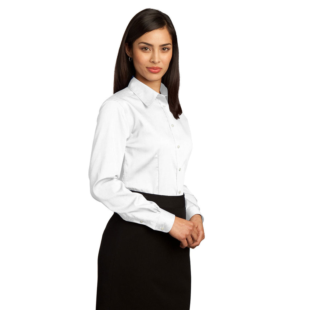 Red House Women's White Non-Iron Pinpoint Oxford Shirt