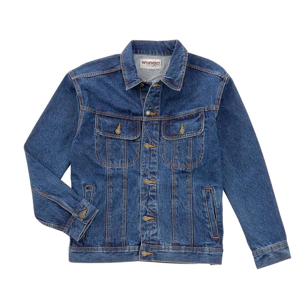 mens dark blue jean jacket