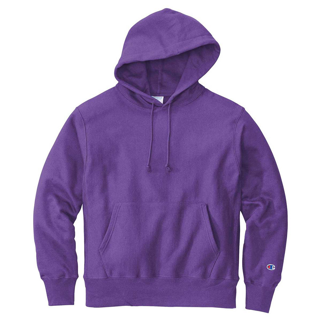purple reverse weave champion hoodie