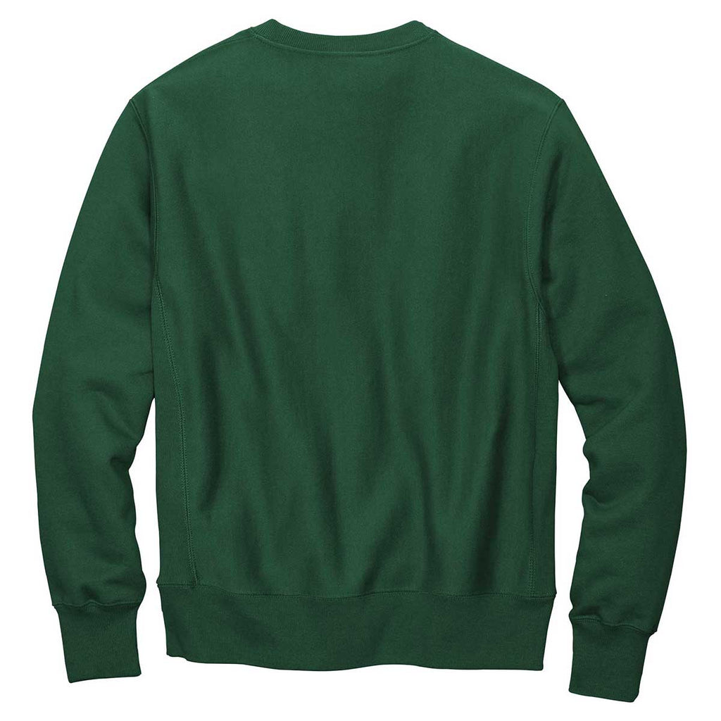 champion green crew neck sweater