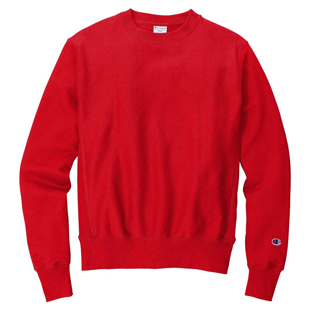 champion sweater mens grey red