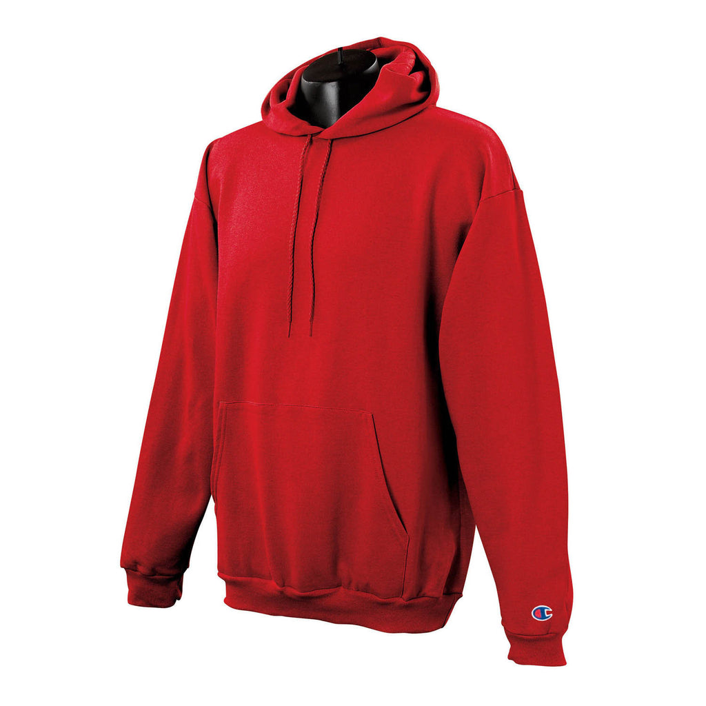mens champion red hoodie