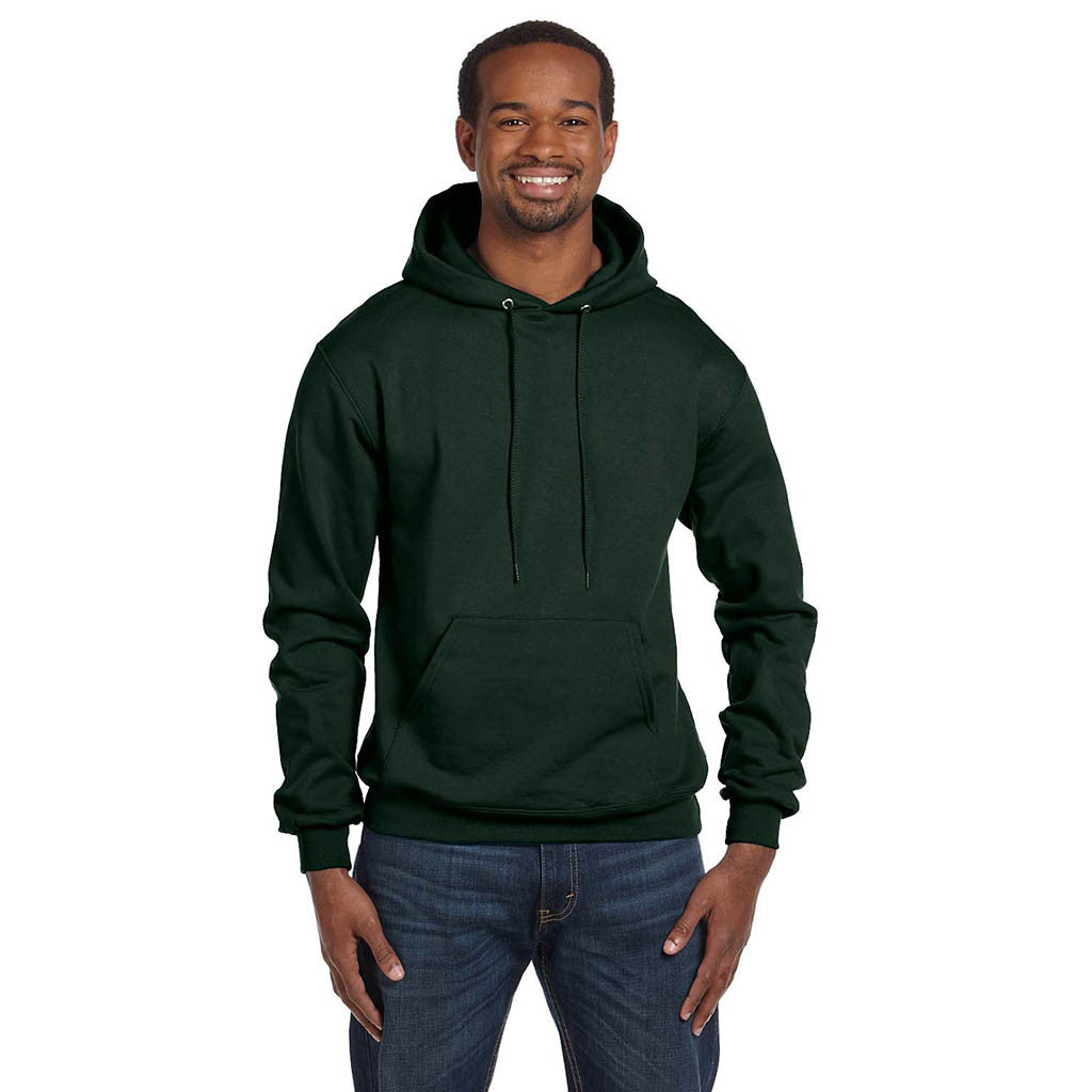 dark green champion hoodie