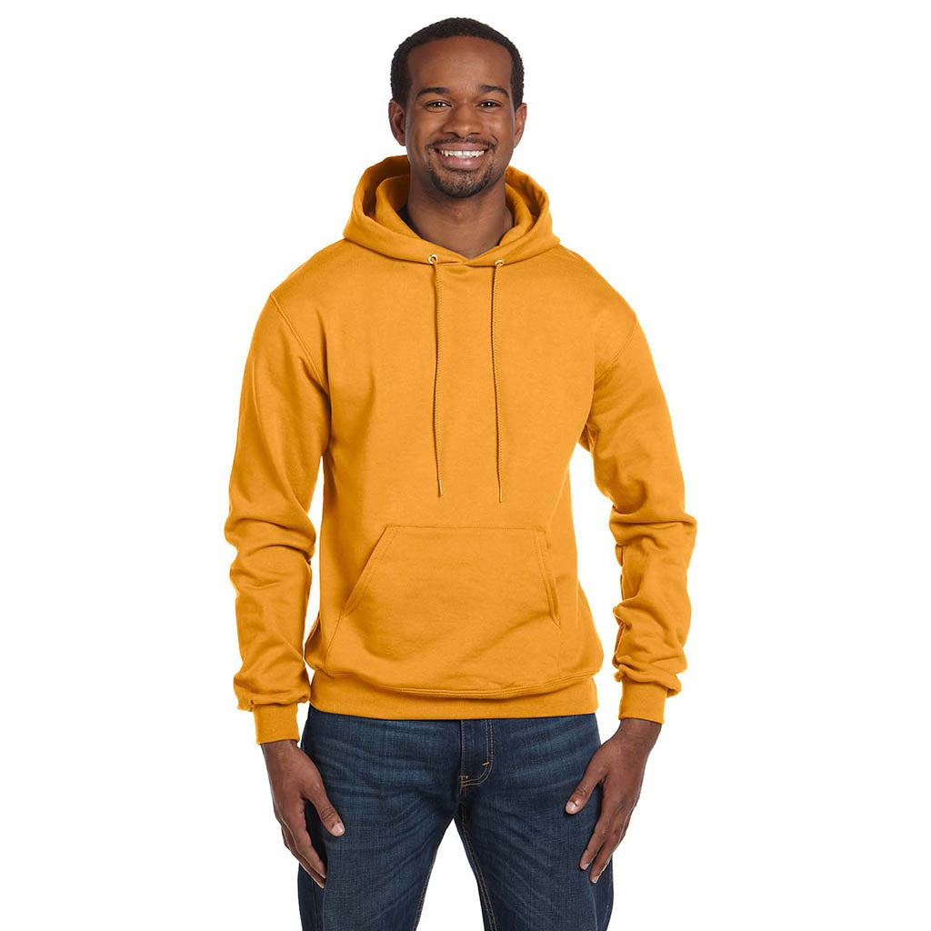 champion mens yellow hoodie