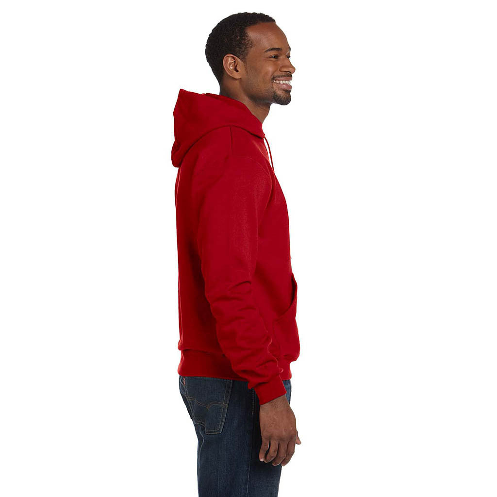 men's champion red hoodie