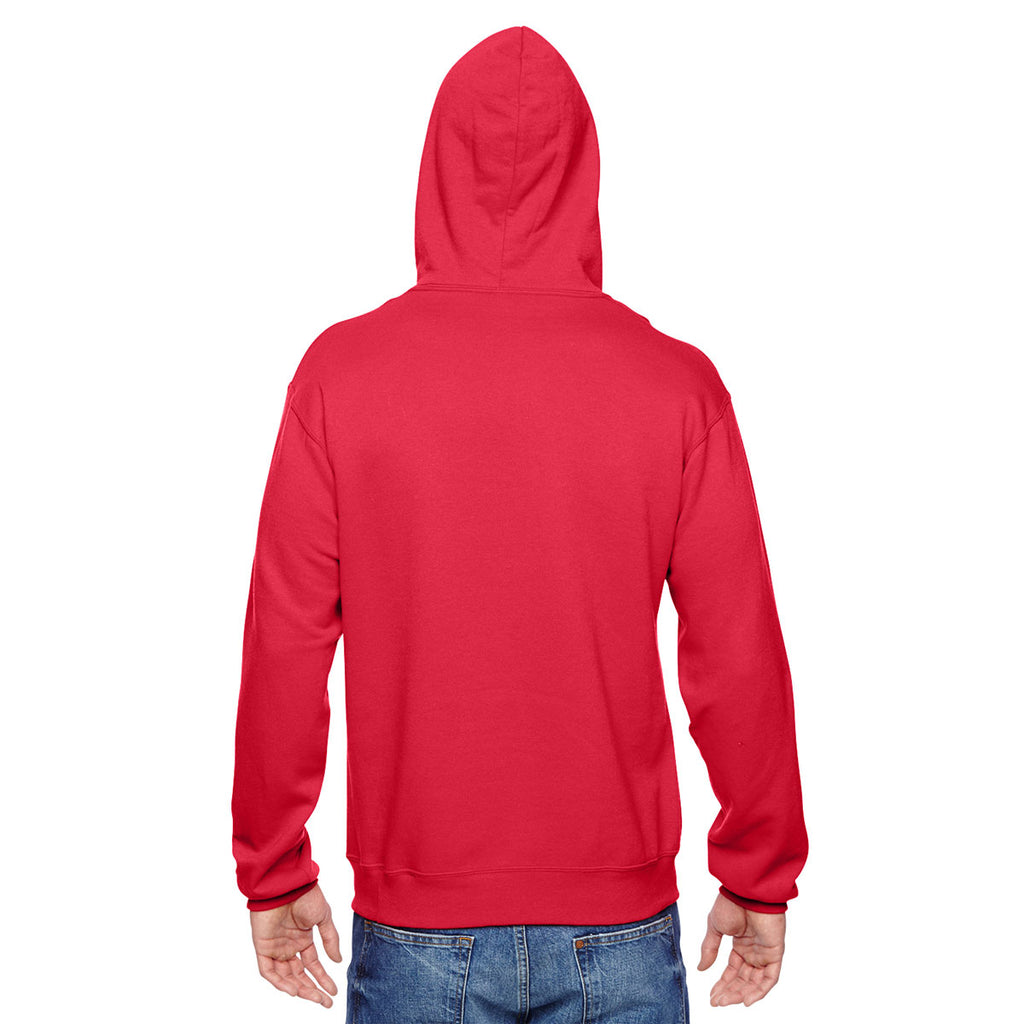 fruit of the loom red hoodie