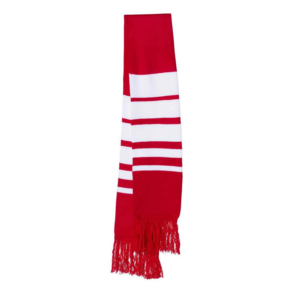 Download Sportsman Red White Soccer Scarf