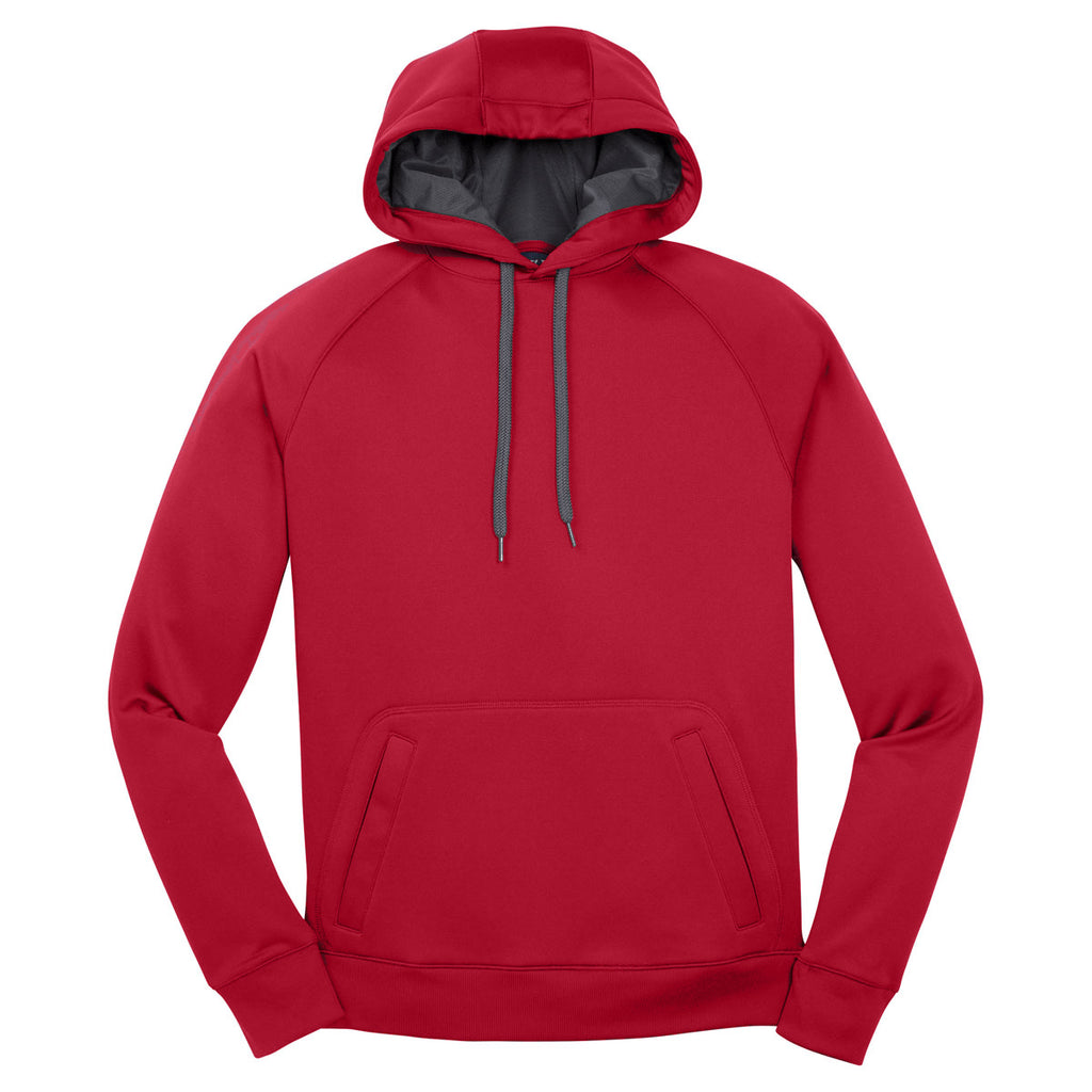 sport tek tech fleece hooded sweatshirt