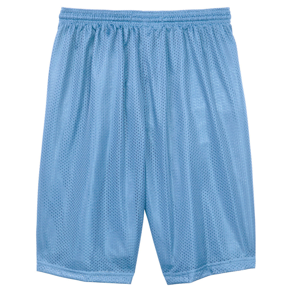 Sport-Tek Men's Carolina Blue Long PosiCharge Classic Mesh Short