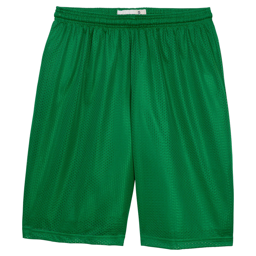 Sport-Tek Men's Kelly Green Long PosiCharge Classic Mesh Short