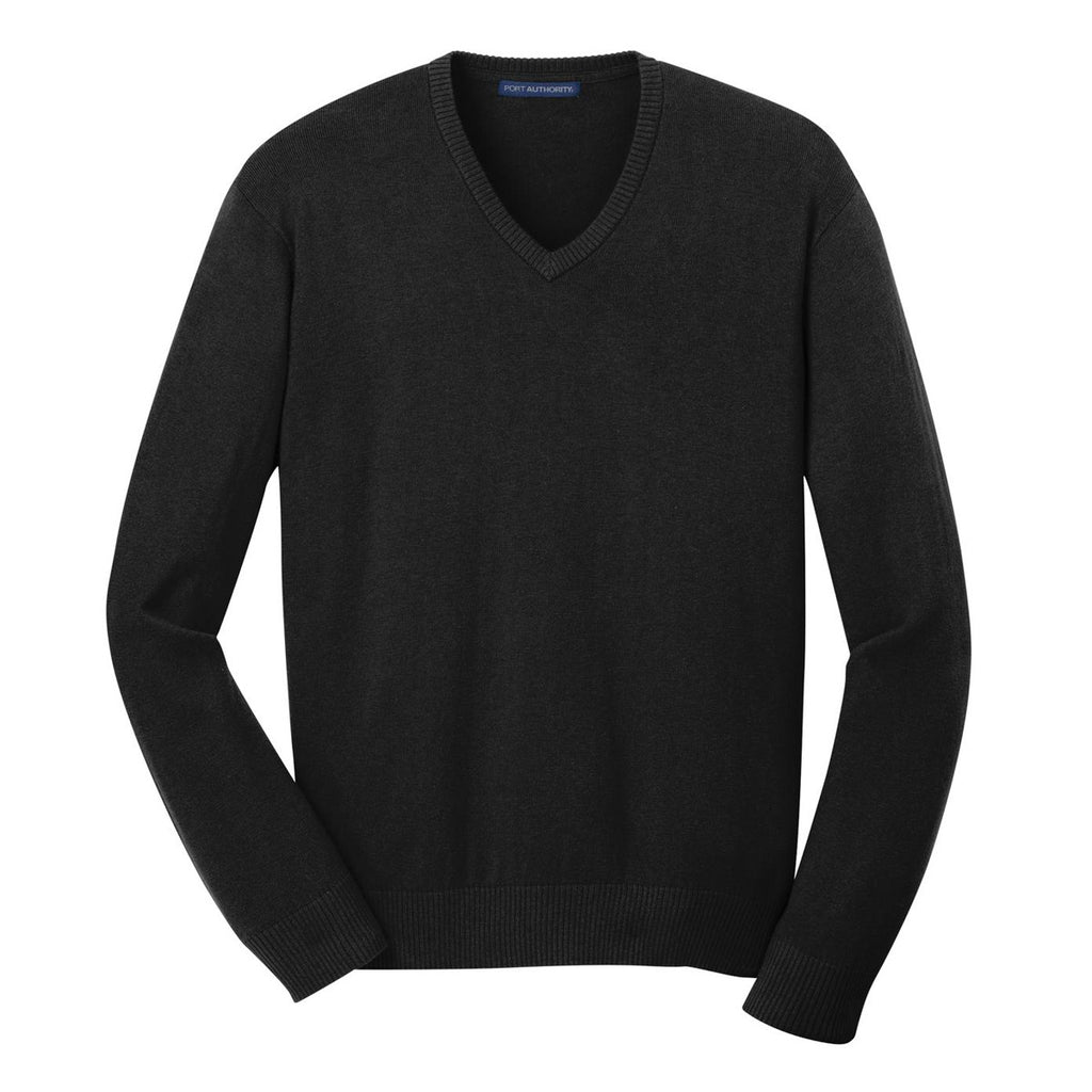 black v neck sweatshirt