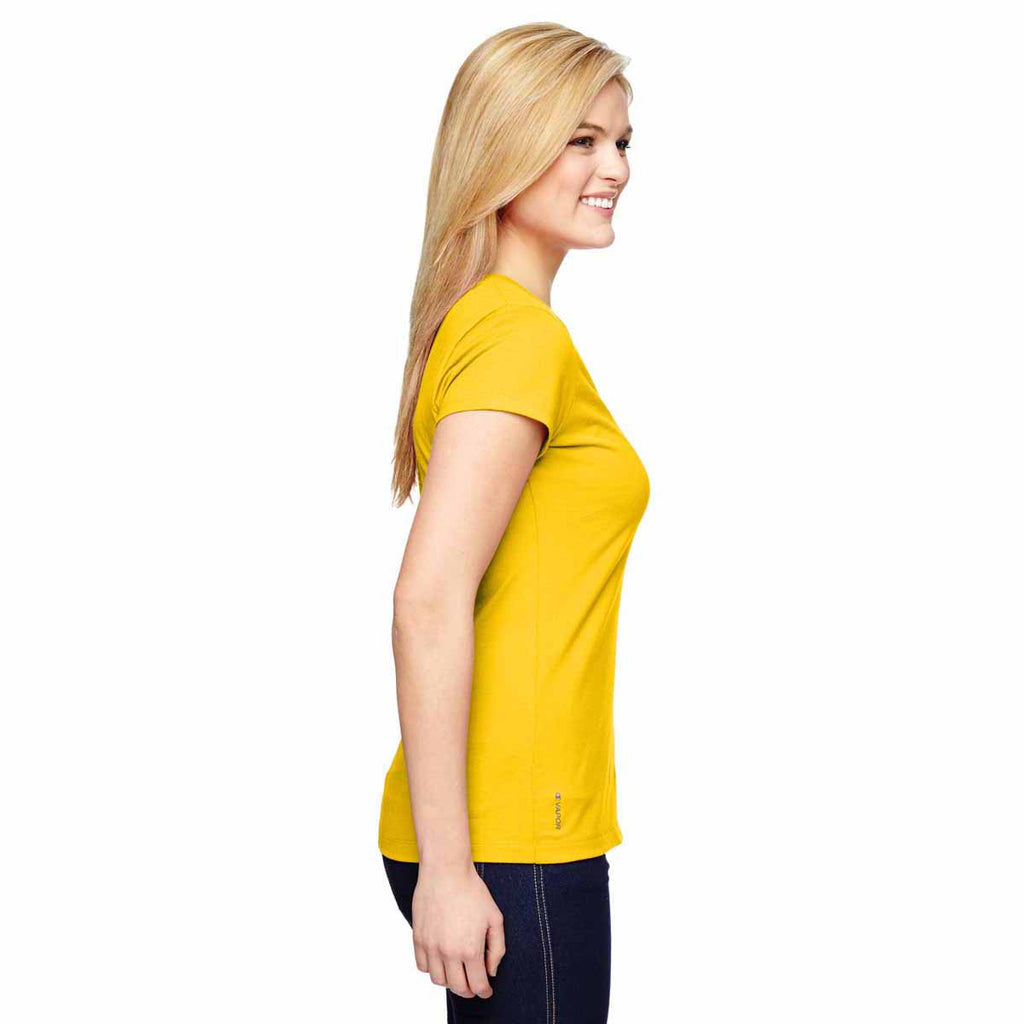 champion t shirt womens yellow