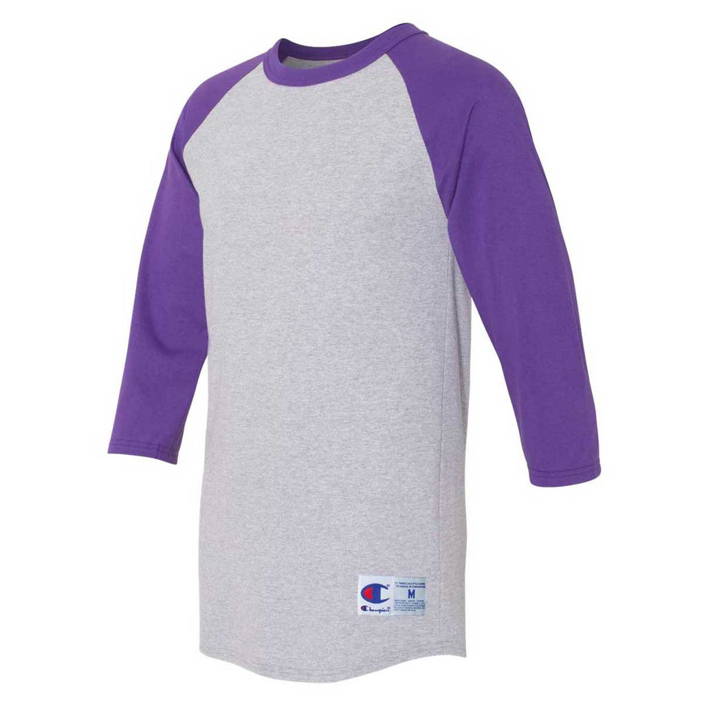 purple raglan shirt