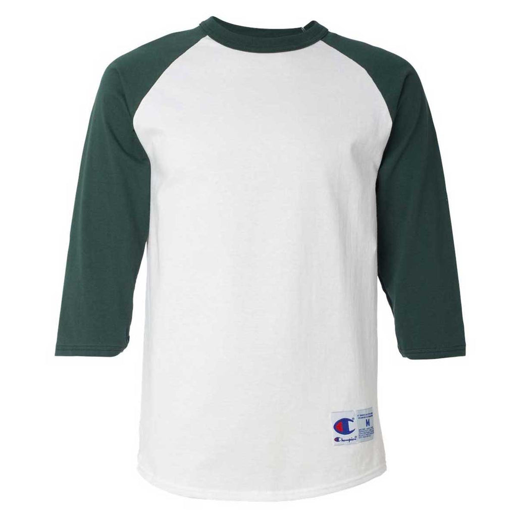 green baseball tee