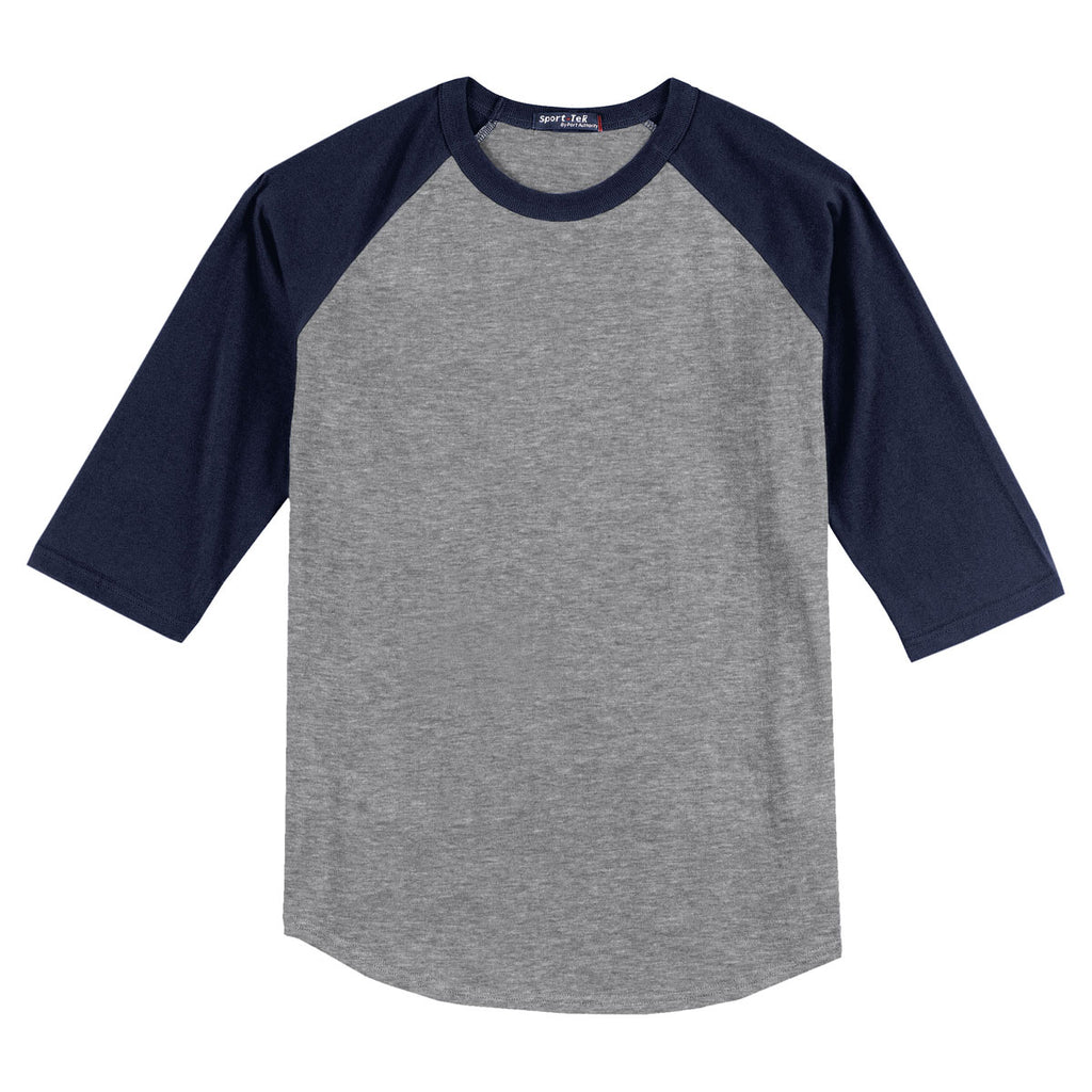 sport tek colorblock raglan jersey