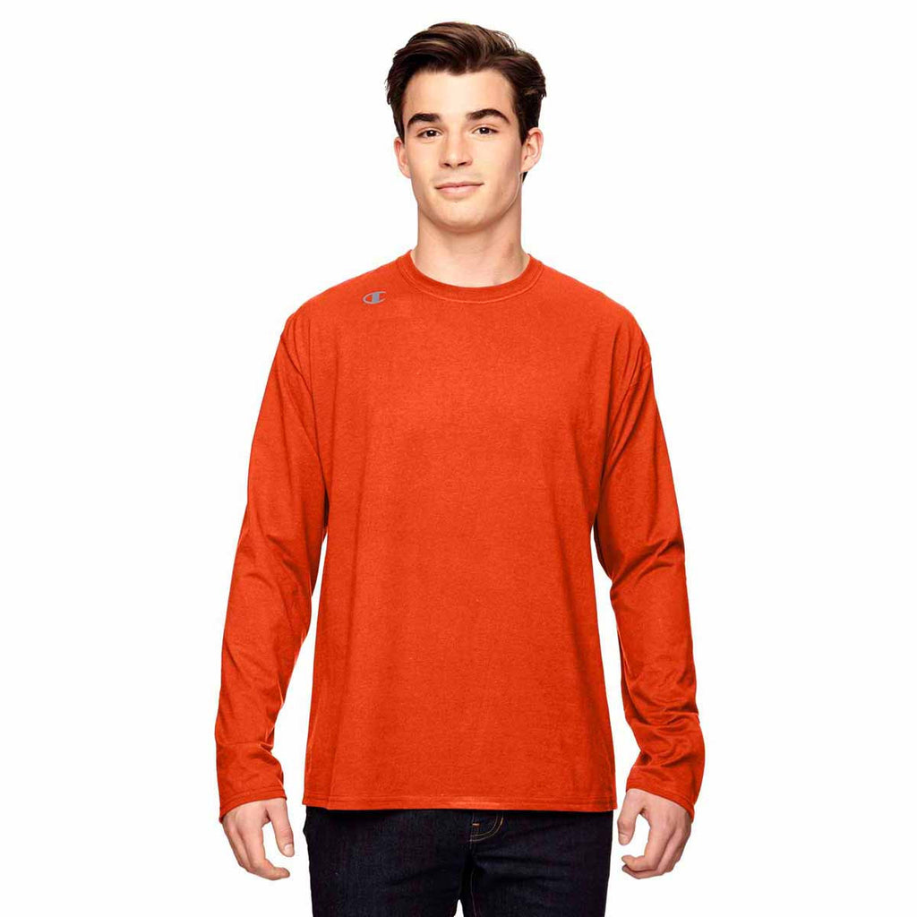 champion long sleeve orange