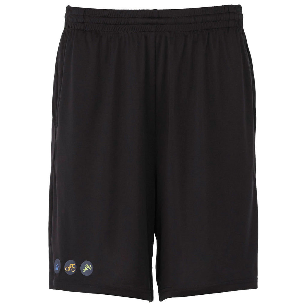 Elevate Men's Black Zunil Tech Short