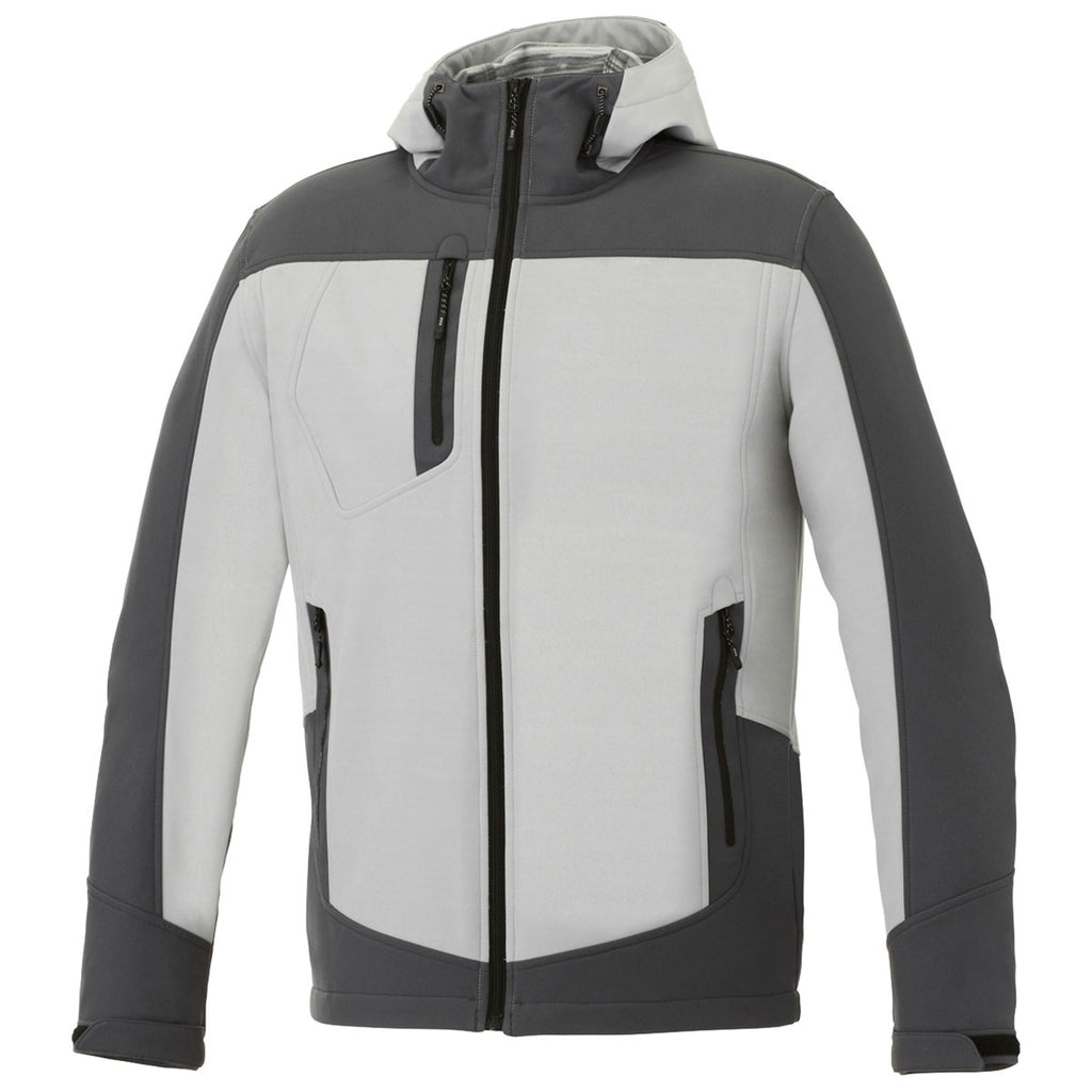 Elevate Men's Fossil/Grey Storm Kangari Softshell Jacket