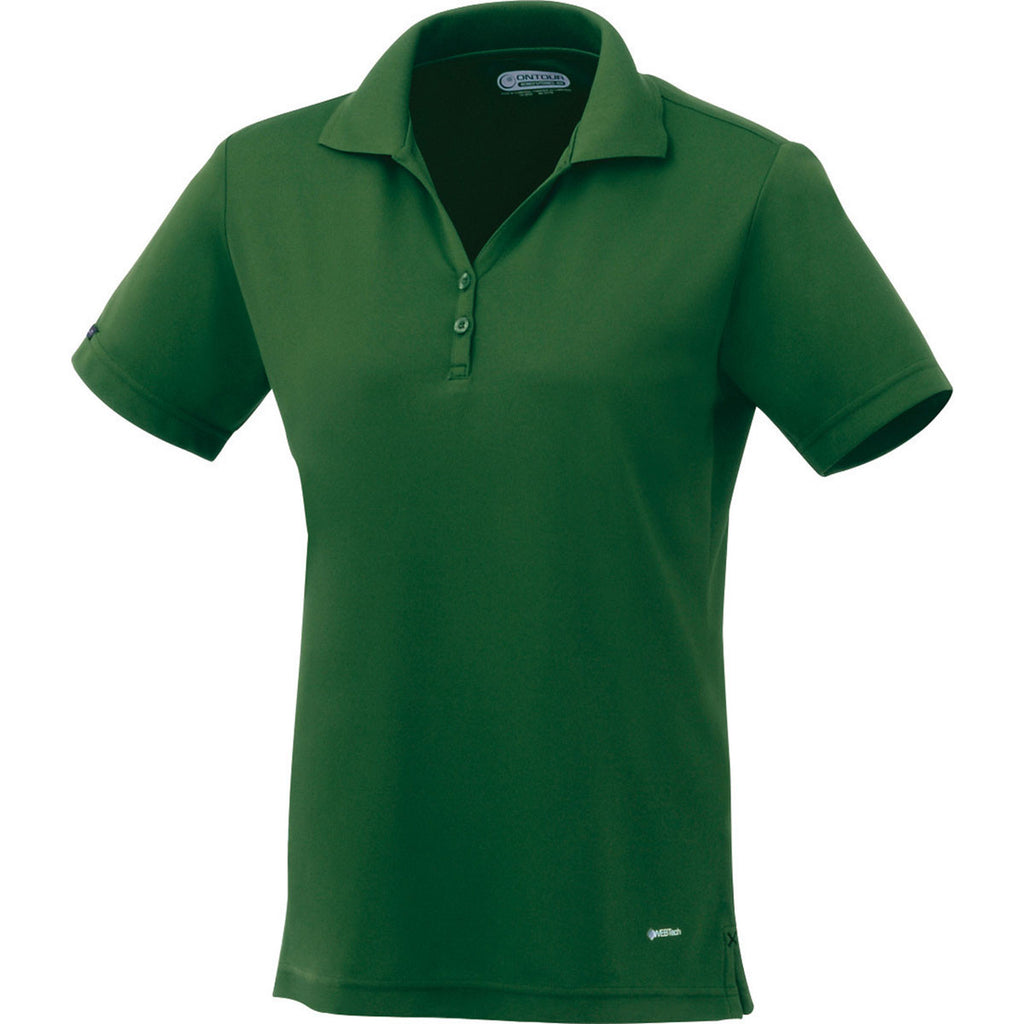 green womens polo