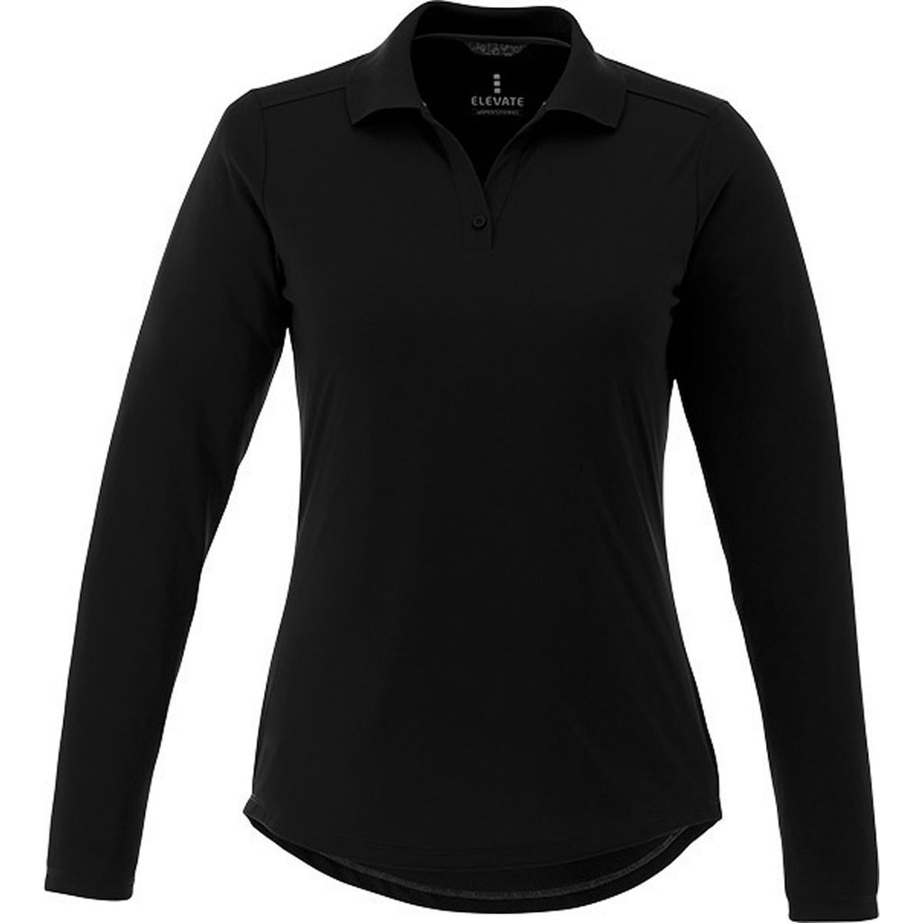 black long sleeve polo womens