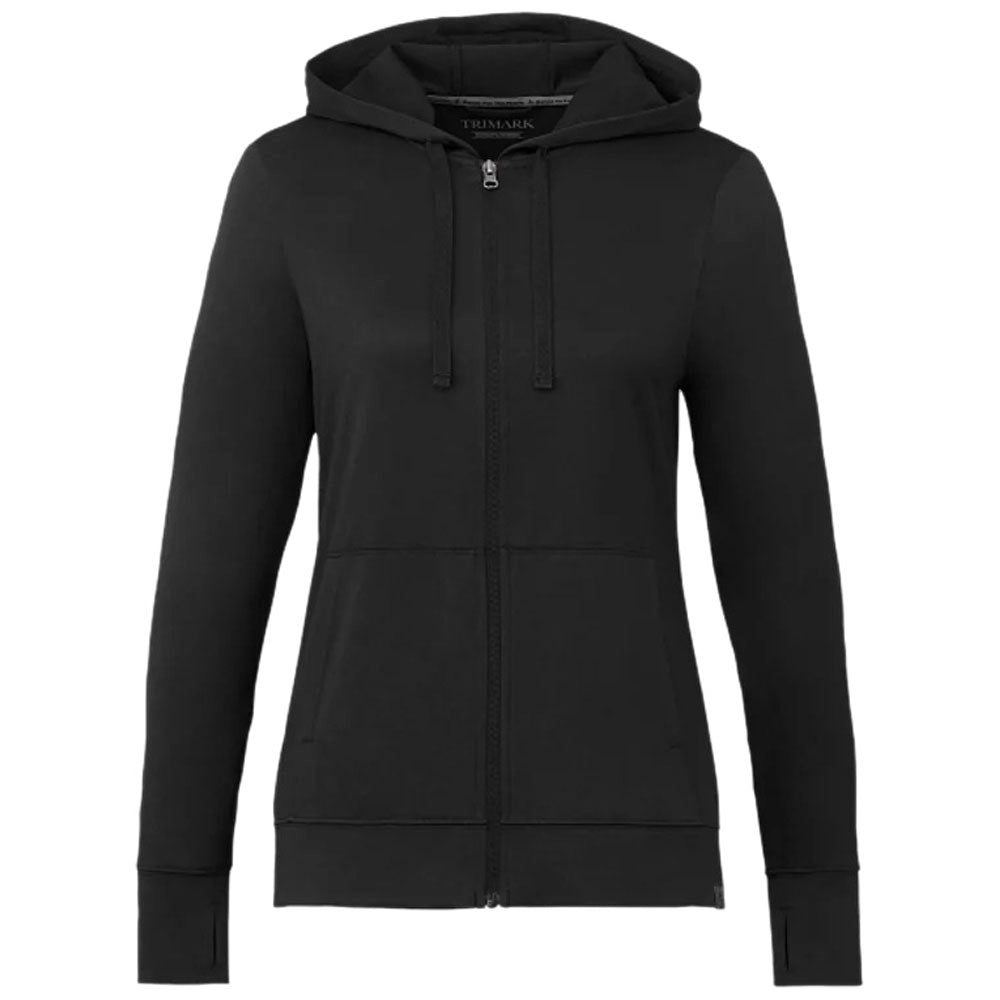 Elevate Women's Black Lavar Eco Knit Full Zip Hoody